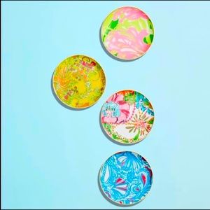 Lilly Pulitzer 7” Appetizer Plates (Set of 4) EUC